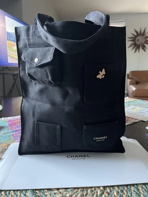 New Chanel Beaute Tote Bag In Black NOVELTY GWP - Image 1 of 4