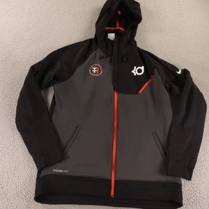 Nike Hoodie Mens L Black KD Therma FIT Triple Threat Racing Full Zip Jacket - Picture 1 of 13