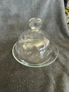 Princess House Heritage Covered Butter/Cheese Plate with Dome Lid - Picture 1 of 3