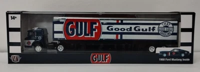 M2 1/64 Auto Hauler Rel. 88 Gulf Oil 1970 Ford C-600/1968 Mustang 2 + 2 Fastback - Image 1 of 4