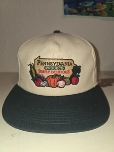 Vintage K-Producta Pennsylvania Produce Simply Delicious Snapback Hat - Picture 1 of 4