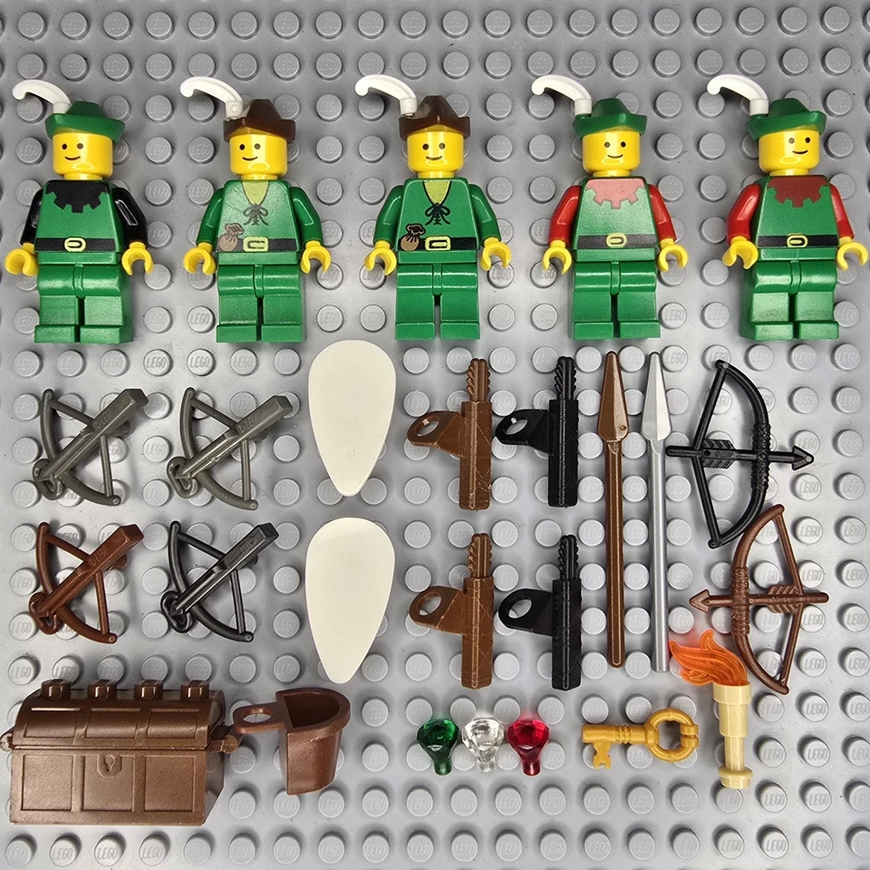 Lote de minifiguras y accesorios Lego Castle Forestmen Foto 1 de 4