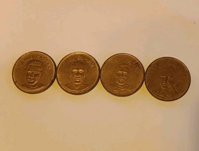 SHELL Traum-Elf 1969 4 Stück Sammelmünzen Tokens - Bild 1 von 2