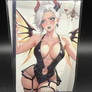 Mercy Overwatch Anime Waifu Card Doujin ACG Goddess Holo - Picture 1 of 4