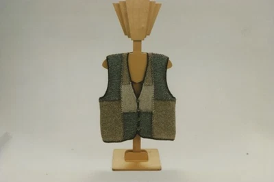 Ann Norling KNITTING PATTERN #25 Patchwork Vest - 40"-52" - Image 1 of 3