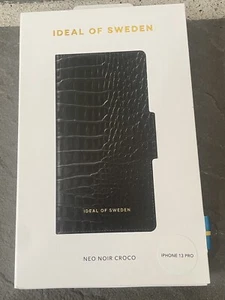 Ideal Of Sweden Neo Noir Croco Wallet Case for iPhone 13 Pro - Picture 1 of 2