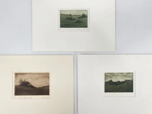 * 3X RADIERUNG ALFRED SCHMIDT 1980ER AQUATINTA KÜNSTLERGRAFIK - Picture 1 of 12