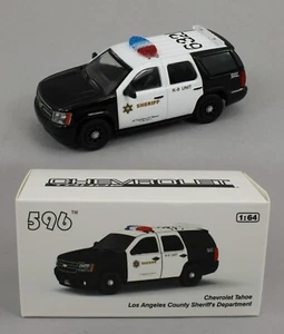1:64 *596 DIECAST* Los Angeles County SHERIFF Dept Chevrolet Tahoe Police*NIB* - Picture 1 of 4