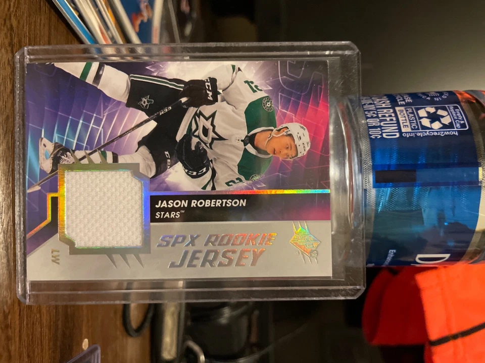 Jason Robertson 2020-21 SPx Rookie Jersey #RJ-JR - Dallas Stars RC - Image 1 of 2
