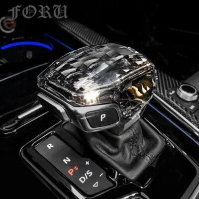 🔥Para Audi Q5 SQ5 2018-2022 Coche Cristal Pomo Cambio Cubierta Palanca Manija Tapa Foto 1 de 4