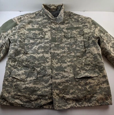 Abrigo de Campo Rothco Militar M-65 3XL Camuflaje Digital Extraíble Forro Acolchado DEFECTUOSO Foto 1 de 4