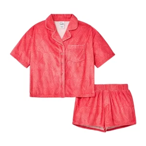 Girls Coat Pajama Set art class Pink Size M - Picture 1 of 1