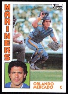 1984 Topps Orlando Mercado Rookie Seattle Mariners #314