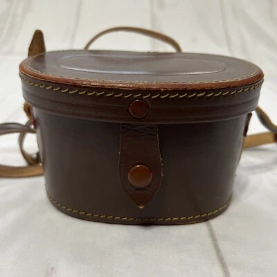 Vintage Yashica Brown Leather Case with strap - Image 1 of 4