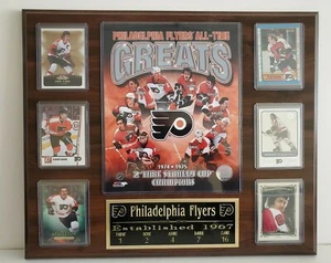 Philadelphia Flyer Greats Placca - Genitore, Clarke, Barbiere, Howe, Hextall... - Foto 1 di 2