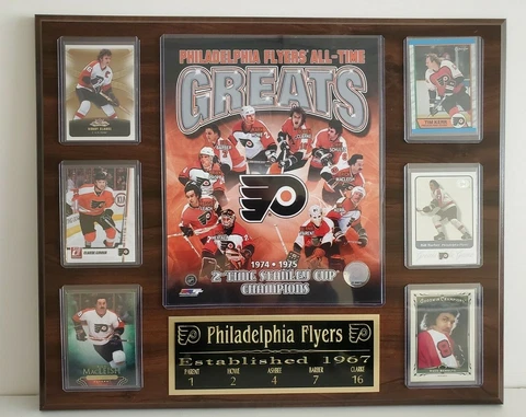 Philadelphia Flyer Greats Plaque - Parent, Clarke, Barber, Howe, Hextall Cover