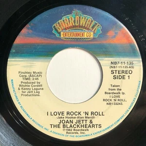 Joan Jett Blackhearts 45 I LOVE ROCK N ROLL 1982 Punk Runaways Vinyl Record NM- - Picture 1 of 6
