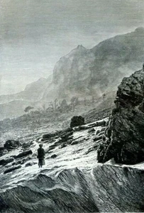 Sichuan Mountains, China .......Antique Engraving 1892 - Picture 1 of 2