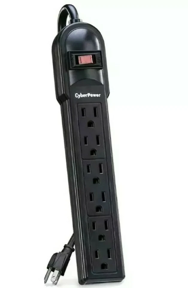 CyberPower Power Strip Surge Protector 6 Outlets 4ft brand new in box  - Image 1 of 2