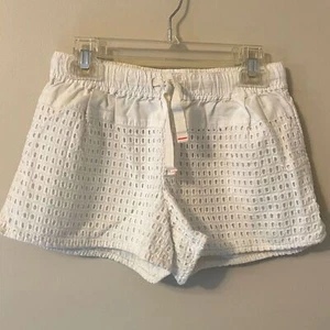 J. Crew Crewcuts Girl's White Eyelet Pull On Shorts, 10 - Picture 1 of 6