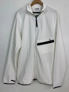 New! Puma White Full Zip Red Long Sleeve Athletic Racing Track Jacket Mens 2XL - Picture 1 of 12