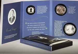 2016 RONALD REAGAN COIN AND CHRONICLES SET 3 SETS - IN UNOPENED BOX OGP - Picture 1 of 4