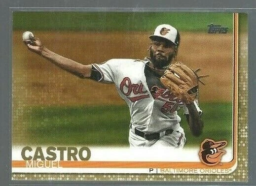 2019 Topps Update Gold #US163 Miguel Castro 0585/2019 (ref 86669) - Image 1 of 1