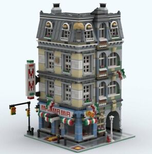 LEGO CUSTOM MODULAR INSTRUCTIONS MANUAL MAMMA MIA PIZZERIA PDF MOC M1 train city