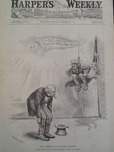 War Tariff The Effect Of Negative Gravity Editorial Harper’s Weekly 1888 - Picture 1 of 2