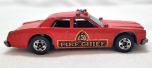 Hot Wheels Marked 1977 Fire Chief #5 Red Malaysia Dodge Loose Blackwall Vintage - Picture 1 of 6
