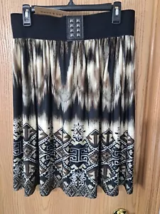 jon & anna New York, Southwest Design, 3" Elastic Waist with Faux Buckle Size XL - Picture 1 of 5