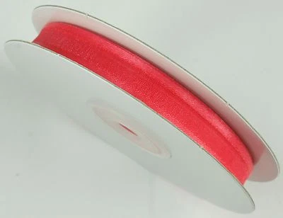 3/8" Organza SATIN EDGE Sheer Ribbon 100% nylon Choose Color & Yards Amount - Image 1 of 2