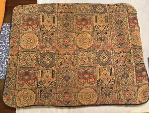 Croscill Tapestry King Pillow Sham gold & burgundy 1 piece chenille - Picture 1 of 5