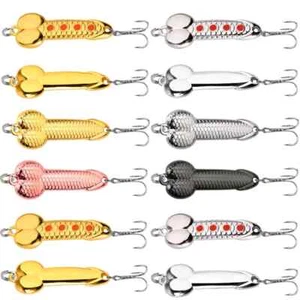 12Pcs Spoon Fishing Lures Set Metal Shape Bait Crankbait Hook 5-20g Metal Sequin - Picture 1 of 17