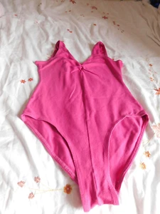 DARK PINK LEOTARD UK SIZE 12 ROCH VALLEY MAKE. SIZE 4 - Picture 1 of 6