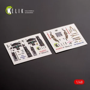 F-104 A/C. Interior 3D Decals (for Kinetic Aircraft model kit) 1:48 KeliK K48117 - Picture 1 of 20