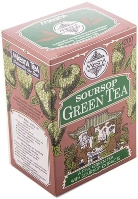 Pure Ceylon tea Mlesna Soursop Green Leaf Tea 200g 04 packs