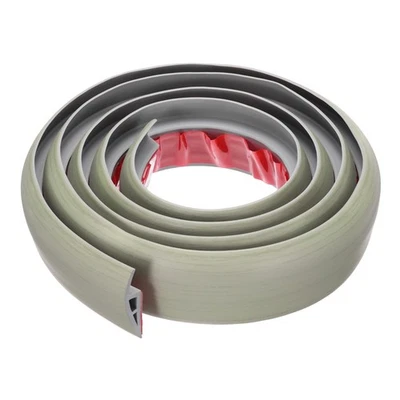 Floor Transition Strip, 0.5" 6.6ft Transition Cover, Gray Wood Grain Foto 1 de 4