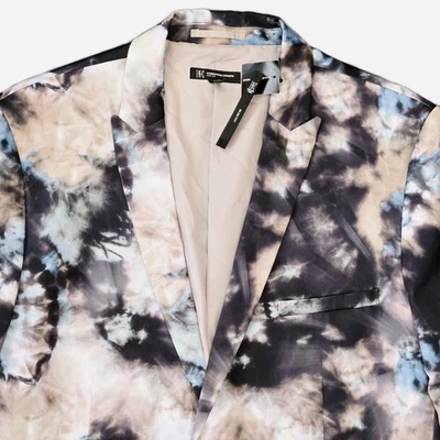 INC Blazer Hombres XXL Calce Ajustado Abstracto Tinte Declaración Establece Tendencias Fiesta Deporte Abrigo Foto 1 de 4