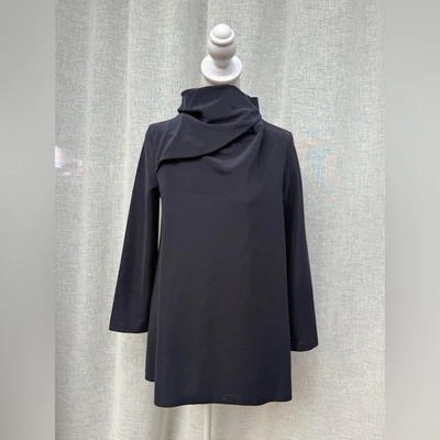 NWT COS long sleeve navy blue high wrap neck top tunic - Image 1 of 4