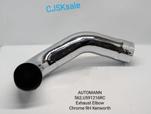 AUTOMANN 562.U591216RC Exhaust Elbow   Chrome RH Kenworth (NEW). - Picture 1 of 9