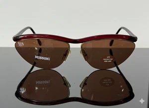 VINTAGE MISSONI RARITY Sunglasses SOFTYL M219/S E69  - Bordeaux /Gold -  62/14 - Picture 1 of 2
