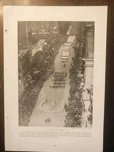 1917 Wake Up, America Saluting The Flag Revista Vintage Foto Bonita Imagen - Imagen 1 de 3