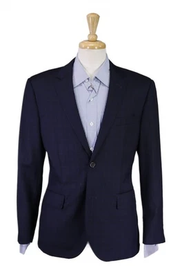 Blazer Indochino Personalizado Azul Marino Ventana 2-Btn Chaqueta de Lana 38S Foto 1 de 4