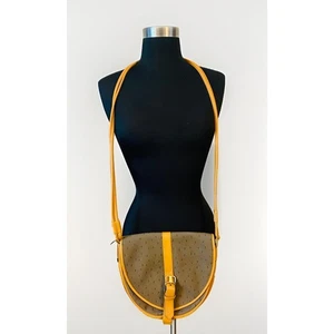 Auténtico bolso de hombro vintage Yves Saint Laurent YSL de cuero camel - Imagen 1 de 16