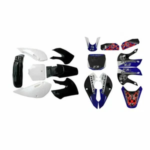 Plastic Fender Fairing kit Decal Sticker For Kawasaki KX 65 KLX 110 DRZ110 RM65 - Foto 1 di 4