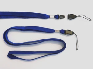 5 pack - BLUE - NECK LANYARD STRAPS ** ipod mp3 PDA phone ID keys Smartphone  - Picture 1 of 2