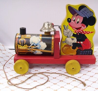 De colección Fisher Price Mickey Mouse Choo-Choo #485 Foto 1 de 4
