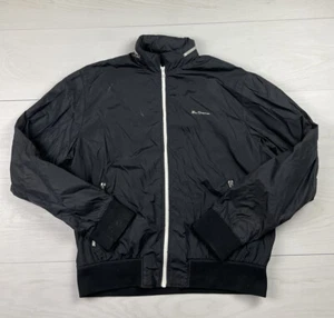Vintage Ben Sherman Black Windbreaker Jacket Size Large - Picture 1 of 9