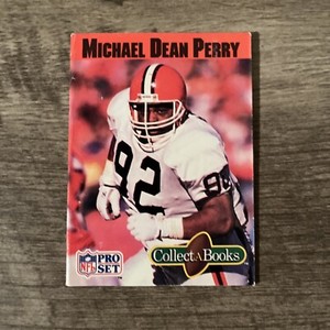 1990 NFL PRO SET COLLECT A BOOKS MICHAEL DEAN PERRY CLEVELAND BROWNS